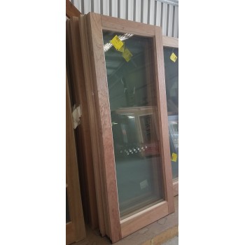 Meranti Single Light Glass Door 2040 x 820 